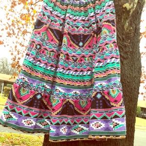 Azteca Boho Skirt